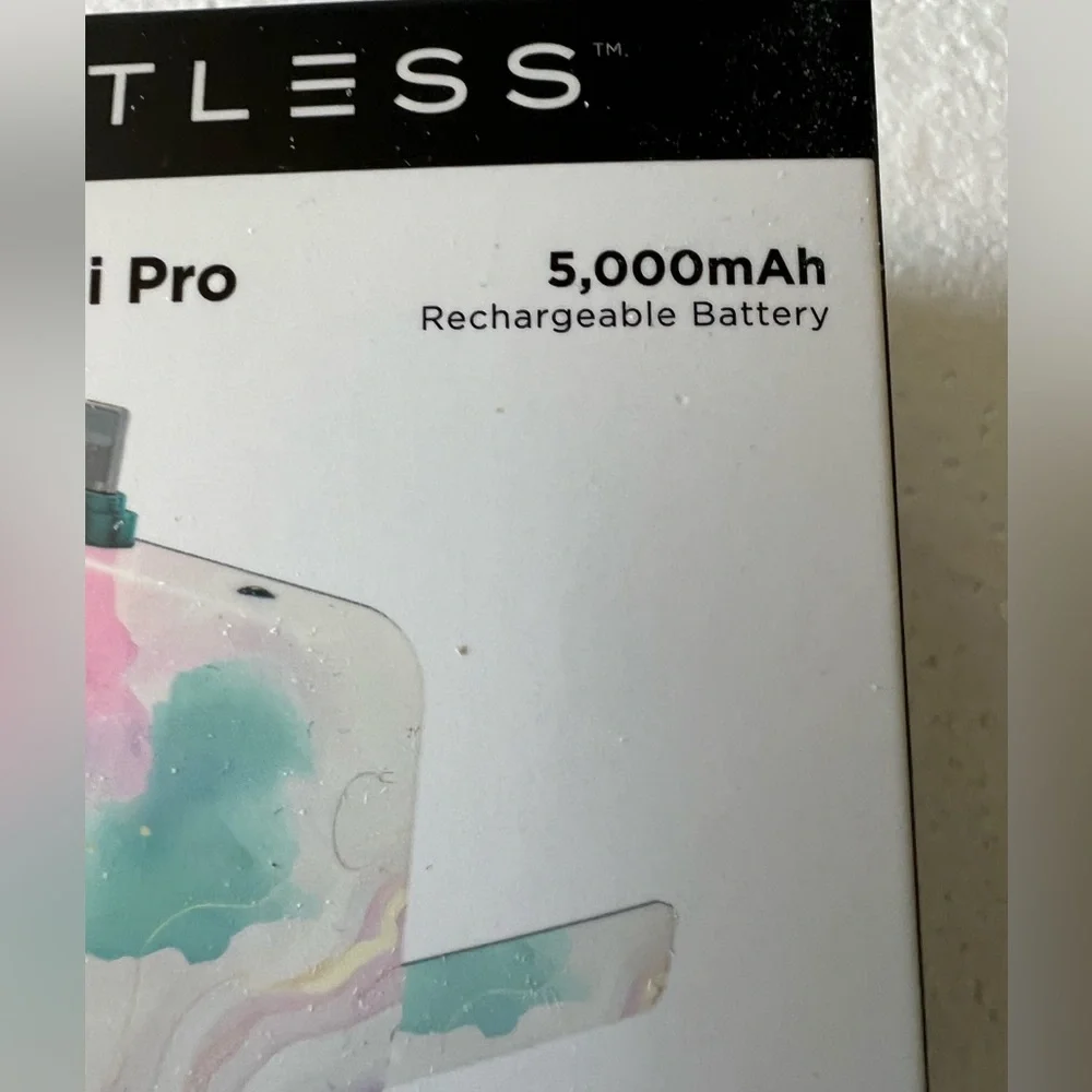 Limitless TotalBoost Mini Pro 5,000mAh Portable Power Bank  Marble Color